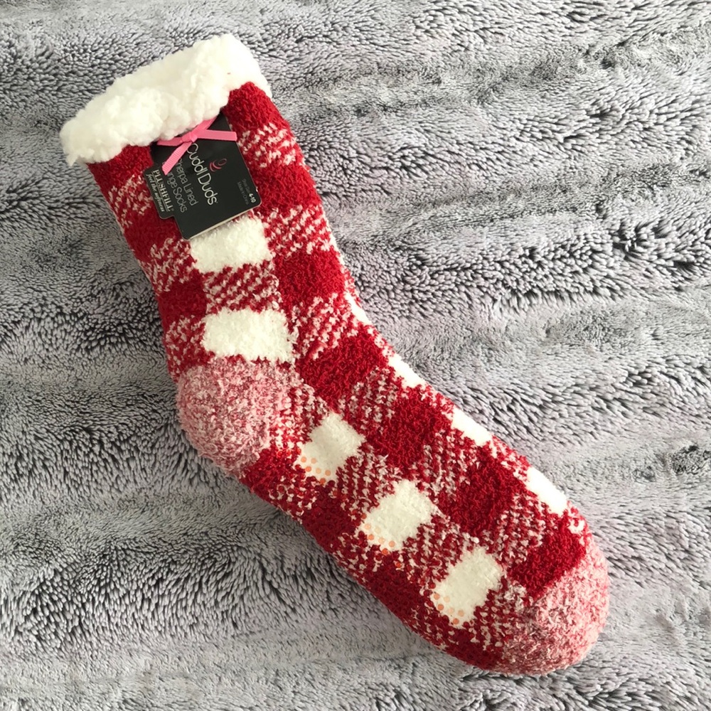 Cuddle Duds Sherpa Lined Lounge Socks